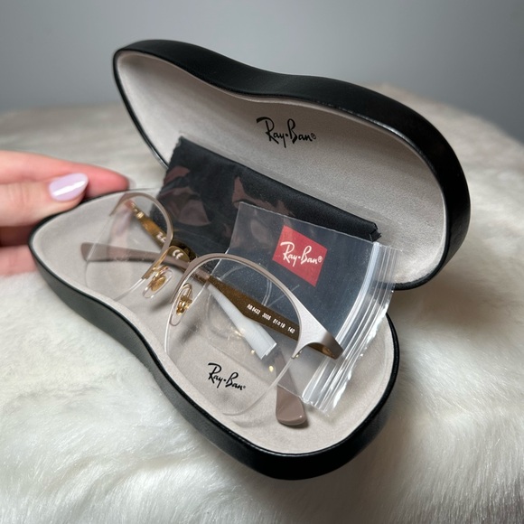 Ray-Ban Gold and Brown Frame Glasses - Picture 8 of 12